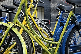 自行車,阿姆斯特丹,藍(lán)色