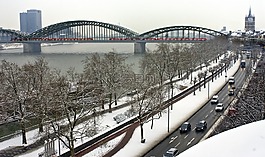 雪,冬天,橋