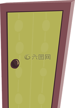 門,黃色,入口