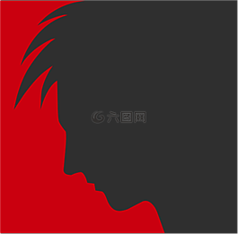 臉,側(cè)影,男子