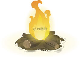 篝火,熱,火