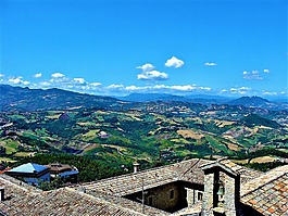 屋頂,視圖,景觀