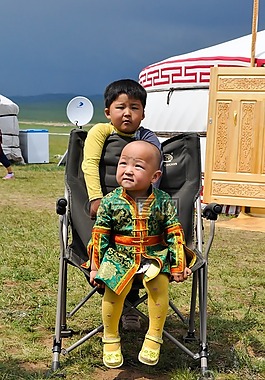孩子們,戶外,肖像