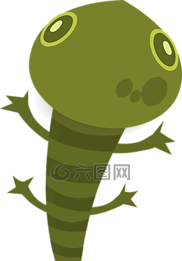 動物,頭,綠色