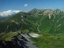 日本,景觀,山