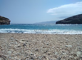 海灘,波,海岸