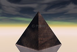 金字塔,天空,反思
