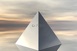 金字塔,天空,反思