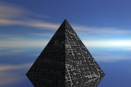 金字塔,天空,反思