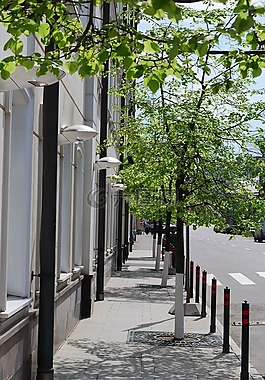人行道,街,清潔