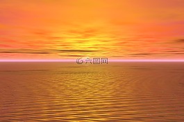 日落,太陽,夏天