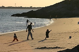 海灘,游戲,旅游