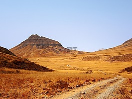 路,軌道,沙漠