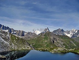 景觀,山,雪