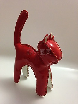 玩具,紅貓,塑料