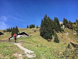 tölzer土地,徒步旅行,太阳