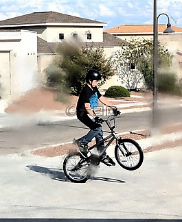 自行車,特技,招