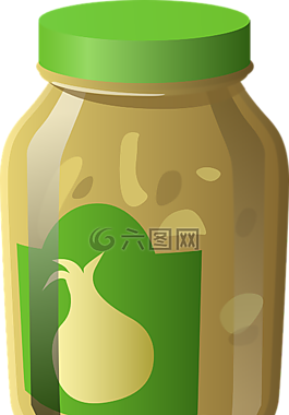 大蒜,泡菜,罐
