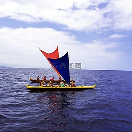 na pae 獨(dú)木舟,帆船,海洋