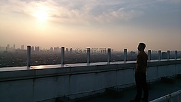 黃昏,日落,地鐵