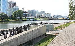 明斯克,美麗的城市,河
