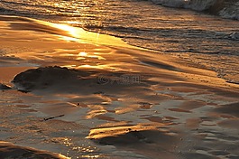 海,海灘,砂