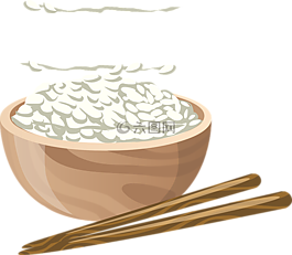 水稻,碗,筷子