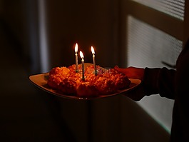 生日,燭光,蛋糕
