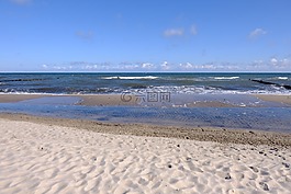 沙,水域,海灘