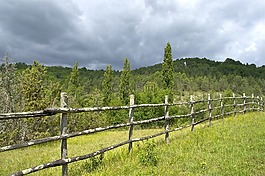 法國(guó),籬笆,景觀