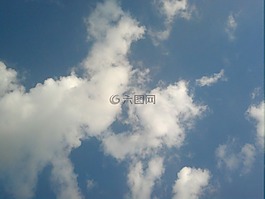 天空,藍(lán)色,自然
