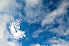 天空,藍(lán)色,云