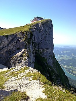 schafbergspitze,上升到 schafberg,后山站