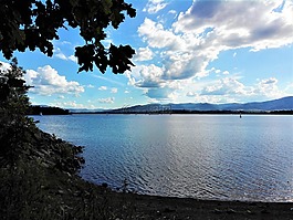 瓦,湖,帆船