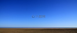 天空背景,沙,海洋