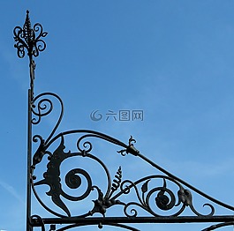 籬笆,金屬,鐵