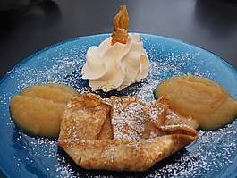 甜点,饼子,苹果酱