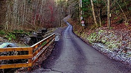 雪,路徑,和平