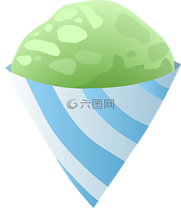 冰淇淋,錐,綠色