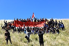 仪式,独立日,红色白色
