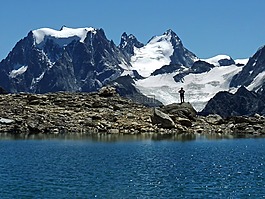 山,阿尔卑斯山,湖