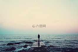自然,景觀,塢站