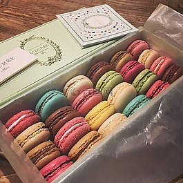 macaron,色彩缤纷,饼干
