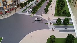 城市,模型,街