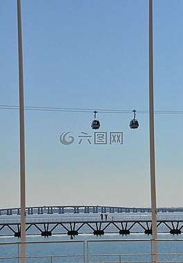 河,橋,模塊