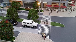 城市,模型,街