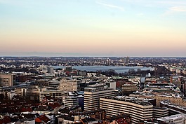 alster,漢堡,全景