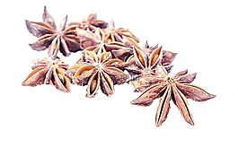 八角,白,孤立