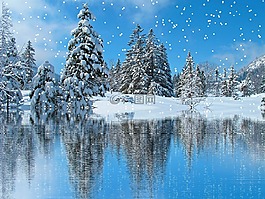 冬天,雪,降雪