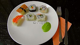 壽司,食品,魚